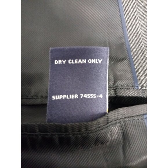 Stafford Men's Merino Wool Black/White Sport Coat Size 52R - Picture 8 of 8